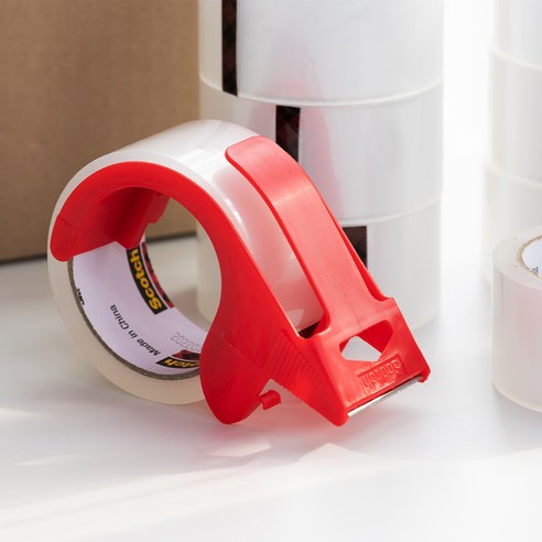 스카치 포장용 테이프 3650 세트 후기 분석 - 디스펜서 장착 모습