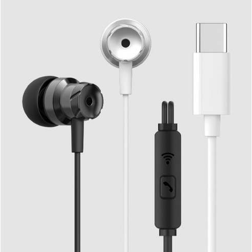 아이리버 C타입 커널형 줄꼬임 방지 컴퓨터 노트북 애플 삼성 호환 유선 이어폰 이미지 4