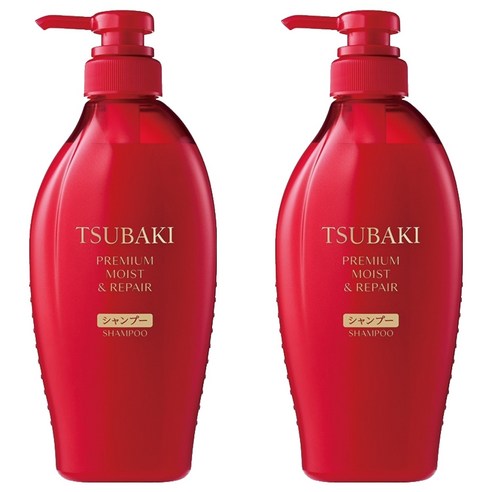 츠바키 프리미엄 모이스트 리페어 샴푸 까멜리아향, 450ml, 2개