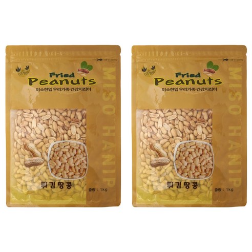 미소한입 튀김 땅콩, 1kg, 2개