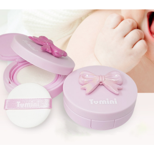 투미니 퓨어 선쿠션 SPF43 PA+++ 리본 연핑크 후기 분석 - 제형 및 톤업 효과 테스트