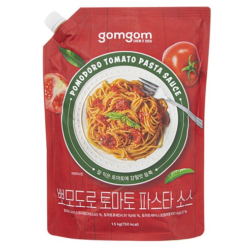 뽀모도로 토마토 파스타 소스, 1.5kg, 1개