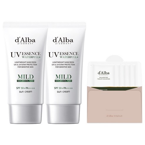 달바 비건 워터풀 마일드 선크림 SPF 50+ PA++++ 솔직 후기 | 피부 타입별 분석 - 상품 이미지 1