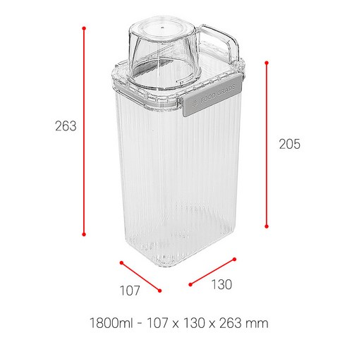 달팽이리빙 퀴진드마망 밀폐 잡곡통 1800ml 후기 분석 - 실제 사용 환경 연출