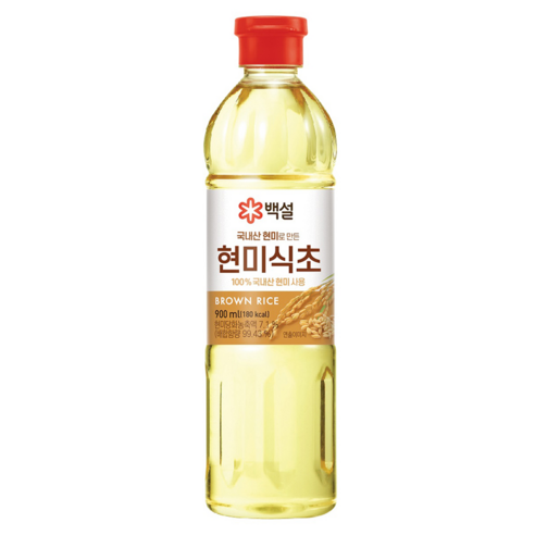 백설 국내산 현미식초, 900ml, 1개