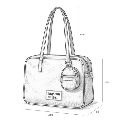 마스마룰즈 여성용 304 레더 숄더백 + 파우치 세트 후기 분석 - 최종 패키지 이미지