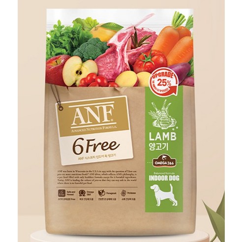 ANF 생후 4개월 이상 인도어 독 식스프리 건식사료 이미지 2
