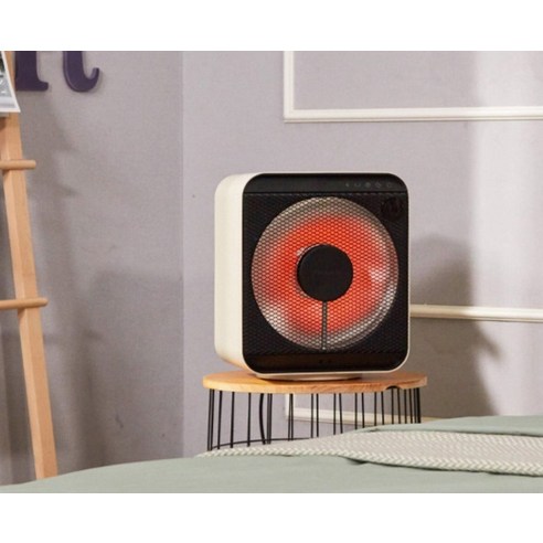 신일 에코 큐브히터 후기 분석: 컴팩트한 크기를 강조하는 제품 이미지