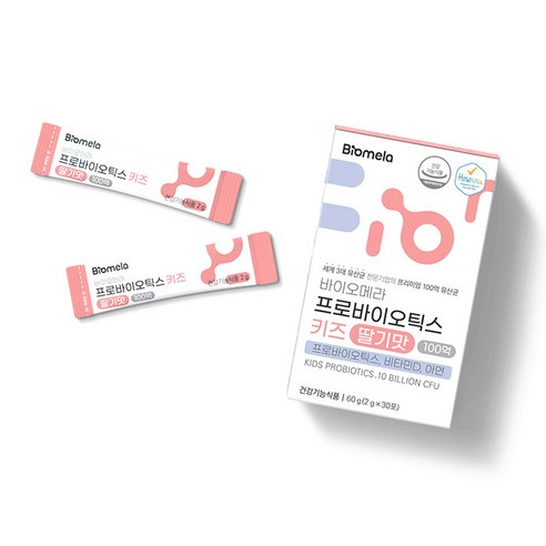바이오메라 키즈 딸기맛 프로바이오틱스 30p 60g, 1개 이미지 2