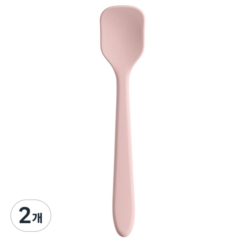 이지실리 실리콘 이유식 요거트 스푼, 핑크, 2개