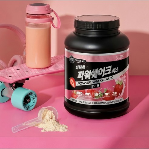 칼로바이 퍼펙트 파워쉐이크 믹스 딸기맛 프로틴 파우더 운동러 솔직 후기 | 실사용 리뷰 - 상품 이미지 2
