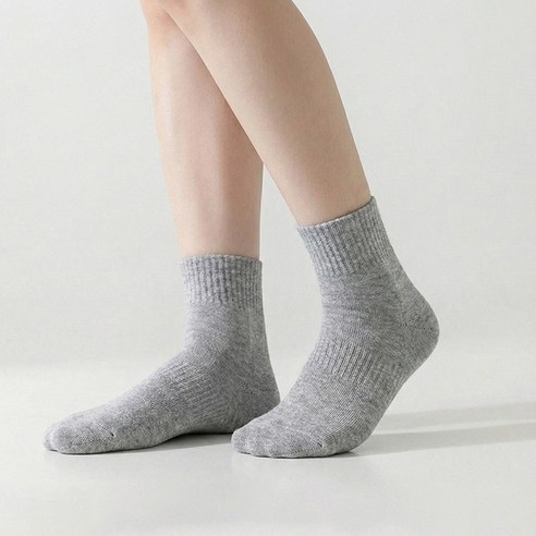 삭스판다 여성용 발이 편한 카바 밴딩 중목 양말 후기 분석 - 착용 상세 샷