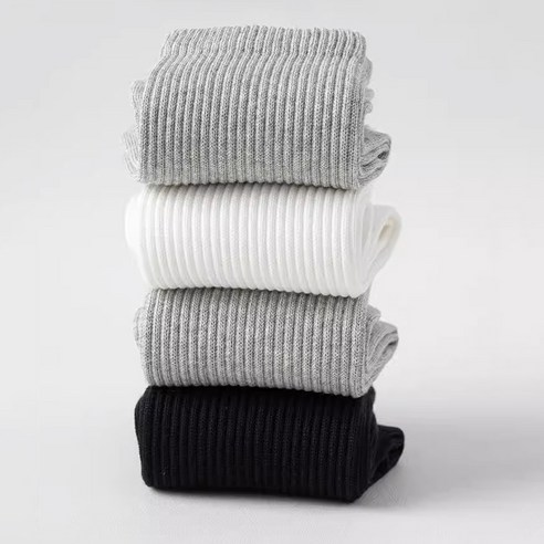 삭스판다 여성용 발이 편한 카바 밴딩 중목 양말 후기 분석 - 발뒤꿈치 처리