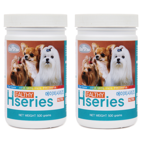 데이스포 강아지 에이치시리즈 NUTRI, 종합영양제, 500g, 2개