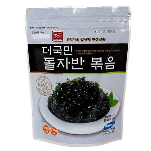 더국민 돌자반 볶음, 100g, 1개