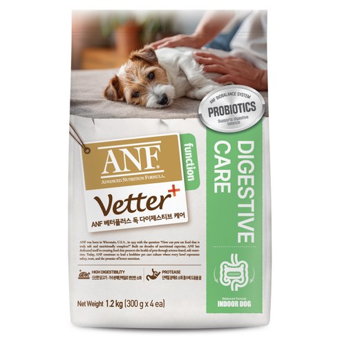 ANF 베터플러스 독 기능성 사료, 장건강/유산균, 1.2kg, 1개