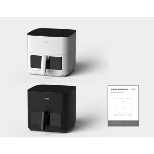 보아르 듀얼 히팅 에어프라이어8L 대용량 상하열선 투명 도어 바스켓 그릴 오븐 - 오븐형 에어프라이어 | 쿠팡