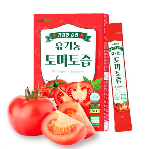 제스티지 NFC 유기농 토마토즙 스틱 14p 280g, 3개 실사용 후기 | 효과 있을까? - 상품 이미지 3
