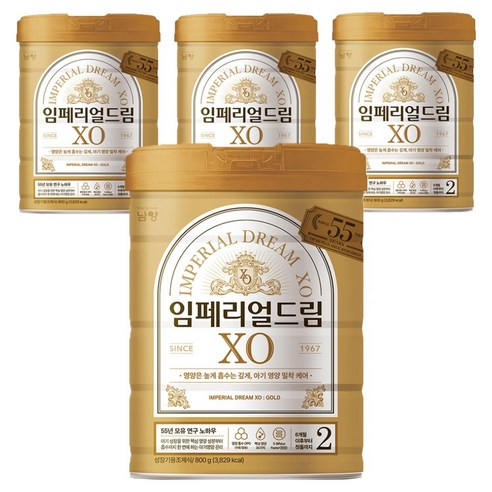 임페리얼드림XO 분유 2단계, 800g, 4개