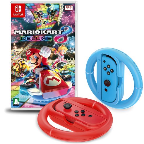닌텐도 스위치 마리오카트 8 디럭스 한글판 + 스위치 레이싱 휠 2p 랜... 개봉기 | 실사용 후기 - 상품 이미지 1