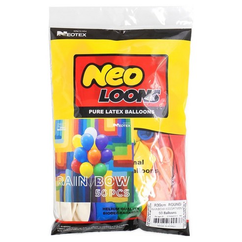 네오룬스 믹스패키지 레인보우어소트 30cm 50p, 1개