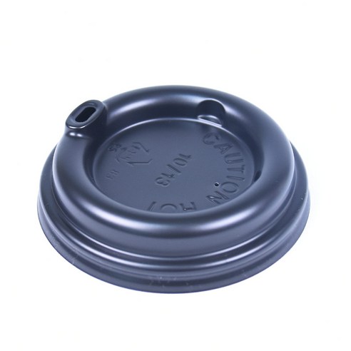 타공 검정 테이크아웃 컵뚜껑 85mm, 머그리드형, 100개입, 1개