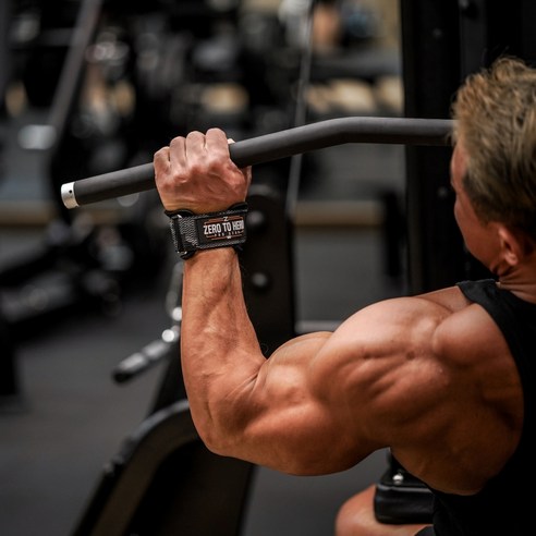 제로투히어로 리프팅 프로 그립 일체형 헬스 스트랩 후기 분석 - 손목 패딩 상세 샷