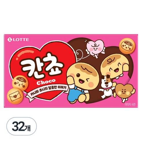 롯데웰푸드 칸쵸 초코맛, 54g, 32개 - 기타과자 | 쿠팡