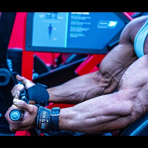 제로투히어로 리프팅 프로 그립 일체형 헬스 스트랩 후기 분석 - 로고 디자인