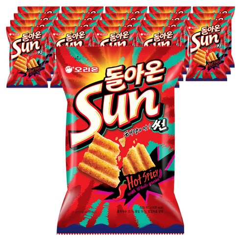 오리온 돌아온 썬 핫스파이시, 80g, 20개