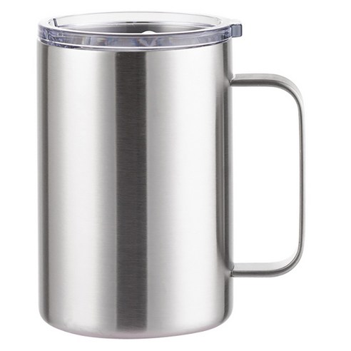 워터하마 비비드 텀블러 머그컵 480ml, 실버, 1개