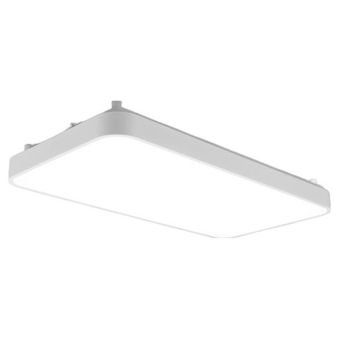 멜리빙 라이트 심플 조명 거실 천장등 플리커프리 LED60W, 화이트 + 주광색