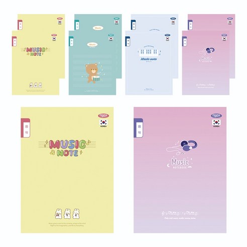 펜피아 800 1-6음악 초등노트, 랜덤발송, 10개