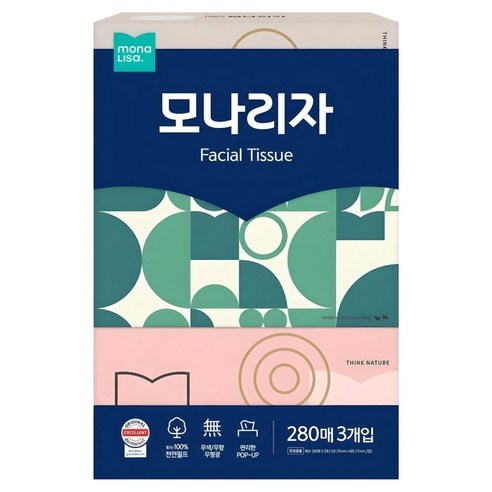모나리자 펄프 미용티슈 2겹 200매, 24개 솔직 후기 | 실사용자 리뷰 분석 - 상품 이미지 2