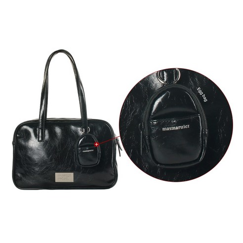 마스마룰즈 여성용 304 레더 숄더백 + 파우치 세트 후기 분석 - 고급스러운 레더 질감