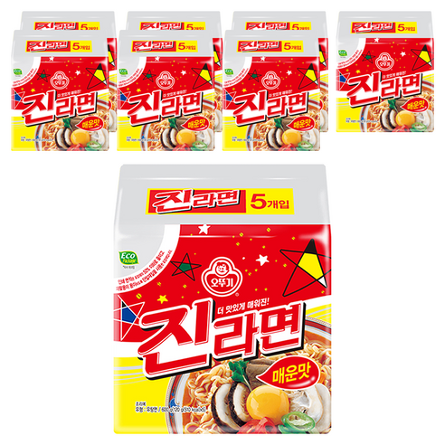 오뚜기 진라면 매운맛 120g, 40개