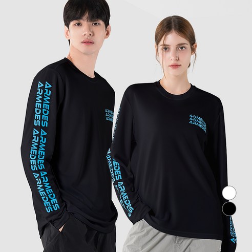아르메데스 아트 그래픽 쿨링 기능성 냉감 통기성 긴팔 티셔츠 AR-814