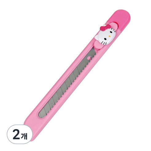 바이하츠 포켓 컷터칼 P-HKCT 소, 헬로키티, 2개