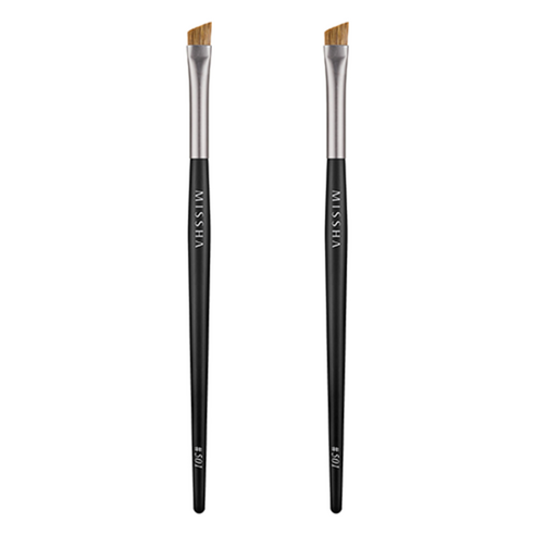미샤 아티스툴 브로우 브러쉬 501, 혼합색상, 2개