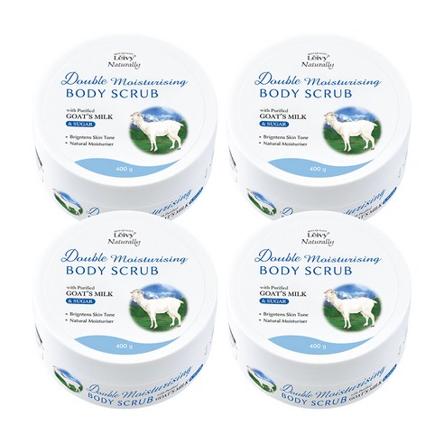 레이비 산양유 바디스크럽, 400g, 4개