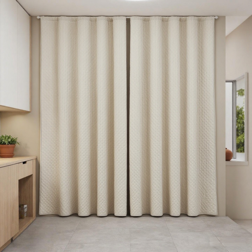 찬 바람 막고 따뜻함 더하는 코멧 방한 누빔 커튼으로 포근한 겨울을 만나보세요!