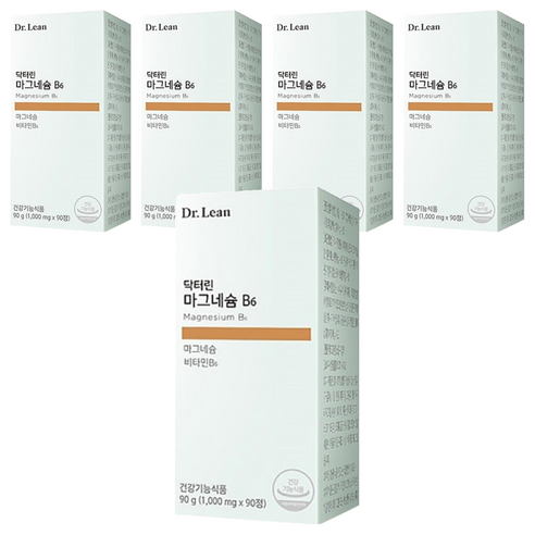 닥터린 마그네슘 B6 90g, 90정, 5개