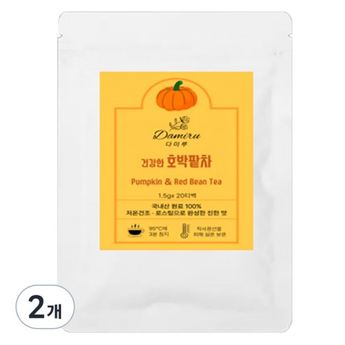 다미루 건강한 호박팥차, 1.5g, 2개, 20개입