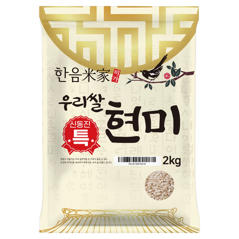 한음미가 특등급 신동진 현미, 2kg, 1개