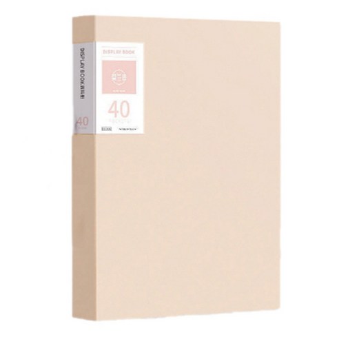 서류정리 A4 클리어파일 40매, 핑크, 1개