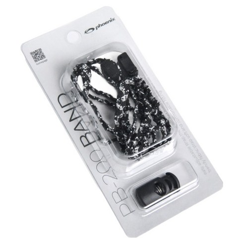 피닉스 패브릭 수제 수경 밴드 PB-200, Black + Silver, 1개