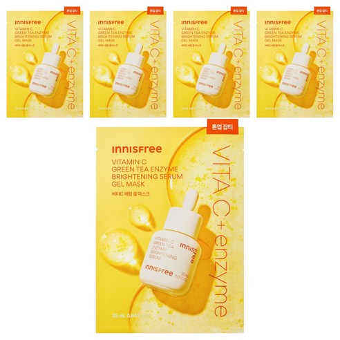 이니스프리 비타씨 그린티 엔자임 잡티 토닝 세럼 겔 마스크 25ml 솔직 후기 | 실사용자 리뷰 분석 - 상품 이미지 1