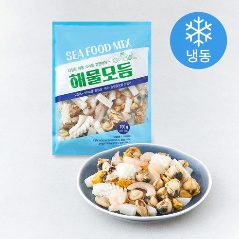 해산물 가득 해물 모듬 (냉동), 1개, 700g