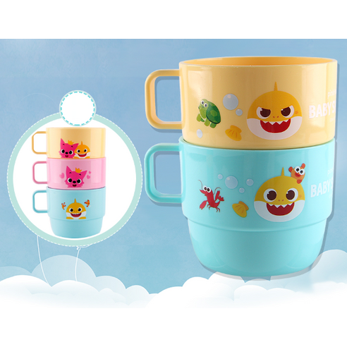 아이조움 핑크퐁 손잡이컵 3+2개 실사용 후기 | 효과 있을까? - 상품 이미지 3