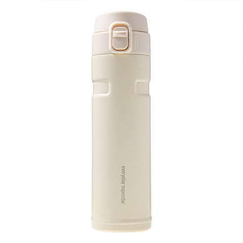 코멧 원터치 보온 보냉 텀블러, 아이보리, 1개, 450ml